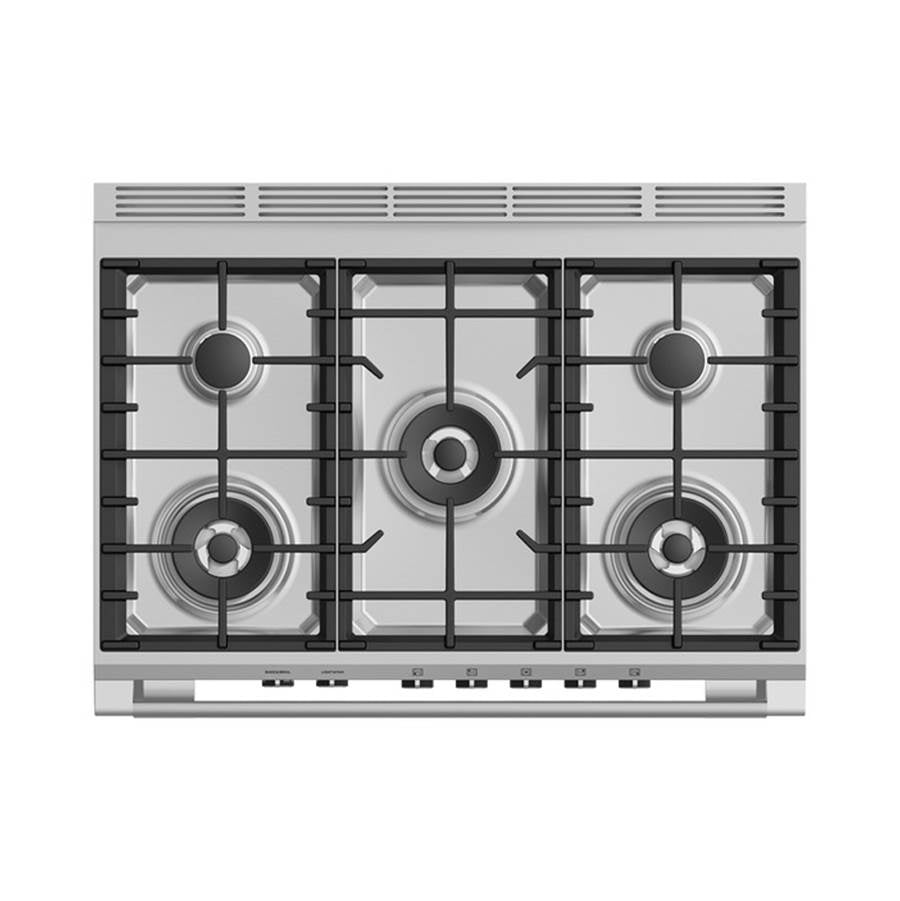36'' Range, 5 Burners, Stainless Steel