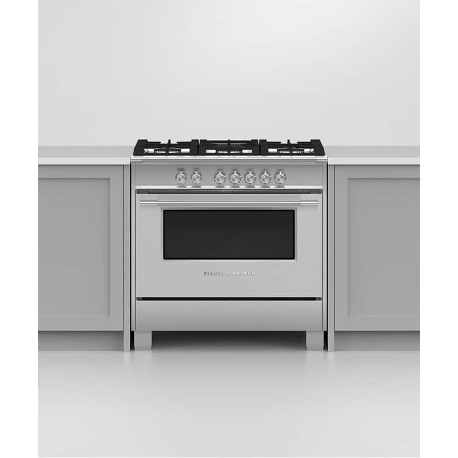 36'' Range, 5 Burners, Stainless Steel