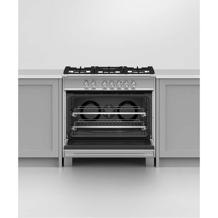 36'' Range, 5 Burners, Stainless Steel