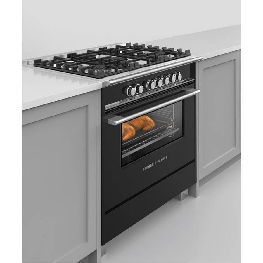 36'' Range, 5 Burners, Black