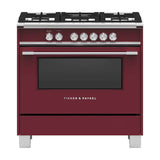 Fisher & Paykel - 36'' Range, 5 Burners, Red