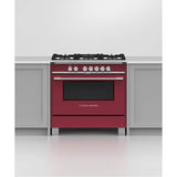 36'' Range, 5 Burners, Red