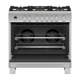 36'' Range, 5 Burners, Stainless Steel