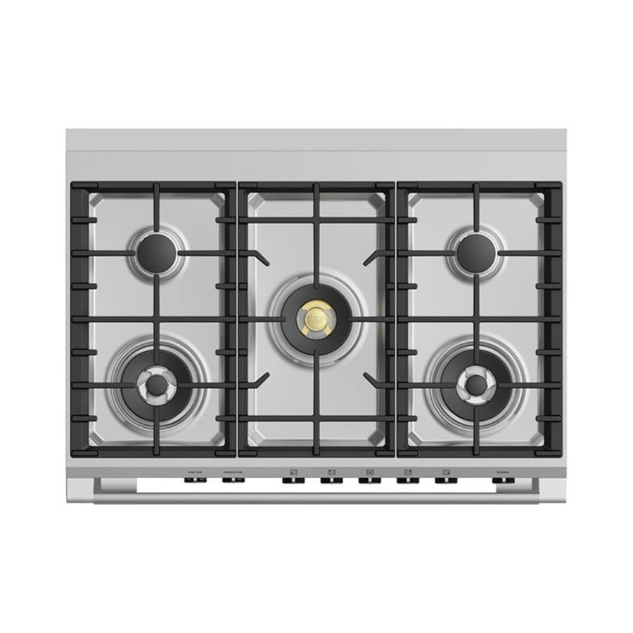 36'' Range, 5 Burners, Stainless Steel