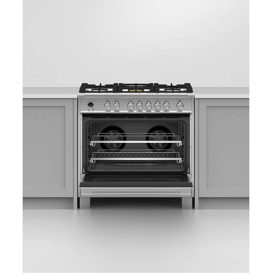 36'' Range, 5 Burners, Stainless Steel