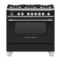 Fisher & Paykel - 36'' Range, 5 Burners, Self-cleaning, Black
