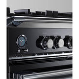 36'' Range, 5 Burners, Self-cleaning, Black