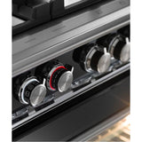 36'' Range, 5 Burners, Self-cleaning, Black