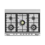 36'' Range, 5 Burners, Self-cleaning, White