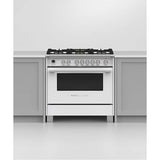 36'' Range, 5 Burners, Self-cleaning, White
