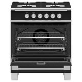 30''  Range, 4 Burners, Black