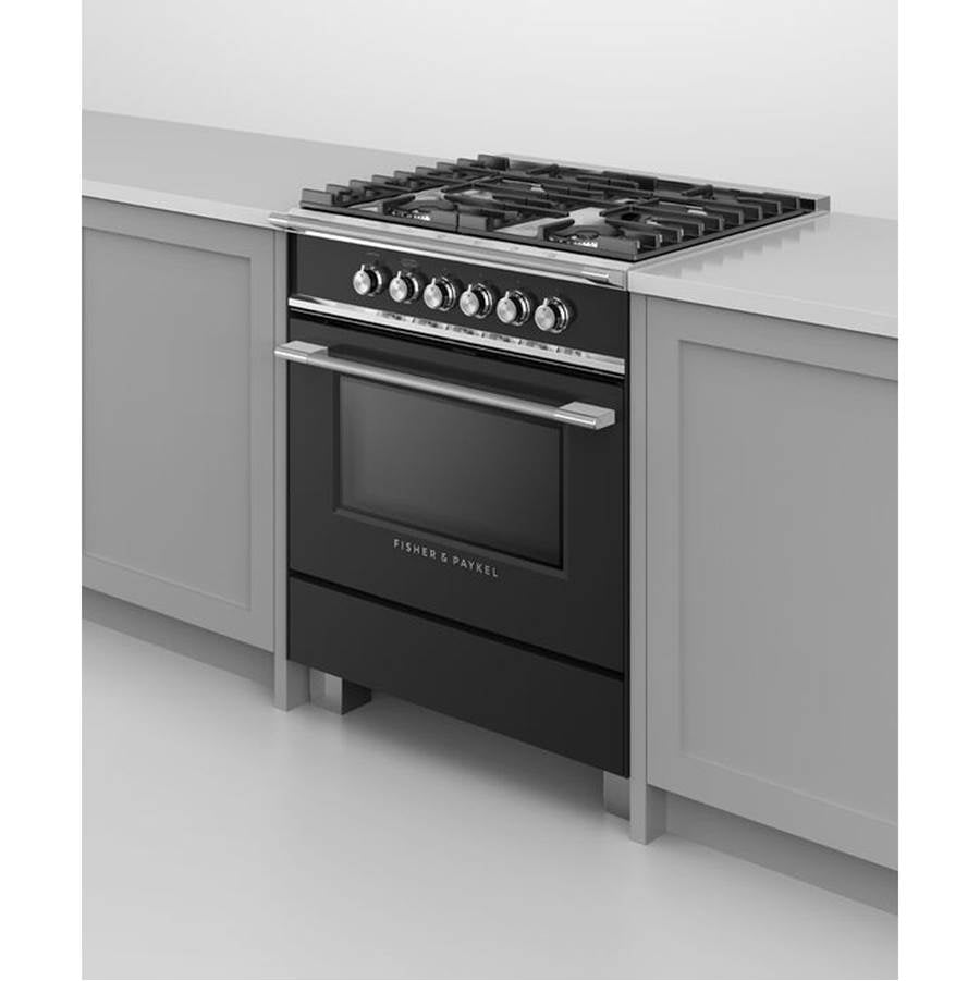 30''  Range, 4 Burners, Black