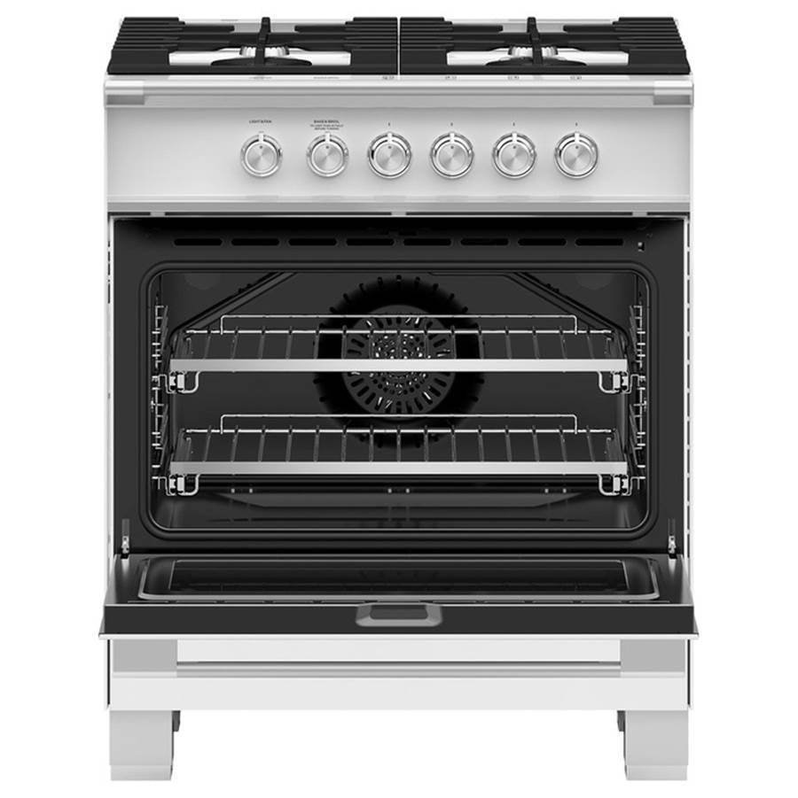 30'' Range, 4 Burners, White
