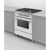 30'' Range, 4 Burners, White