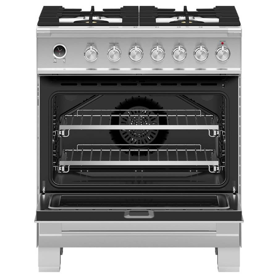 30'' Range, 4 Burners, Self-cleaning, Stainless Steel