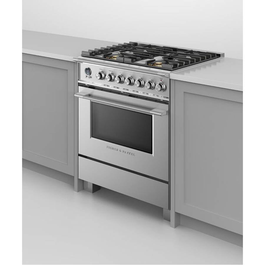 30'' Range, 4 Burners, Self-cleaning, Stainless Steel