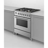 30'' Range, 4 Burners, Self-cleaning, Stainless Steel