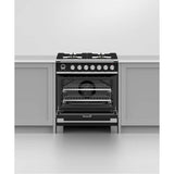 30'' Range, 4 Burners, Self-cleaning, Black