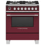 Fisher & Paykel - 30'' Range, 4 Burners, Self-cleaning, Red
