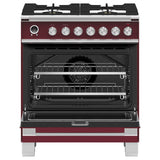 30'' Range, 4 Burners, Self-cleaning, Red