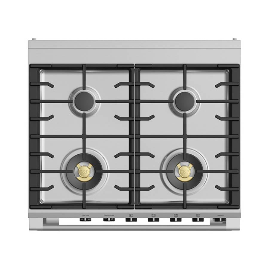 30'' Range, 4 Burners, Self-cleaning, Red