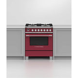 30'' Range, 4 Burners, Self-cleaning, Red