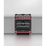 30'' Range, 4 Burners, Self-cleaning, Red