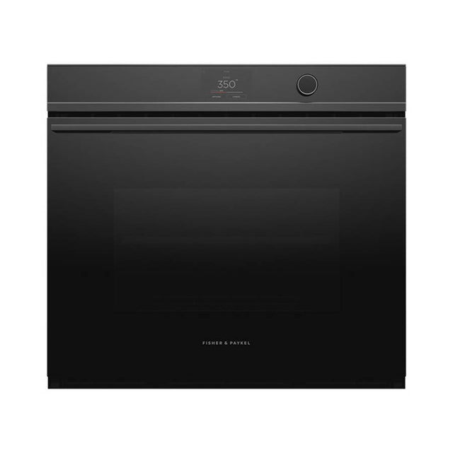 Fisher & Paykel - 30'' Oven, 17 Function, Touch Screen with Dial, Self-cleaning - Black
