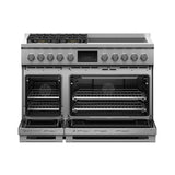 48' Range, 4 Zone Induction with SmartZone & 4 Burner Gas, Self-cleaning, Natural Gas