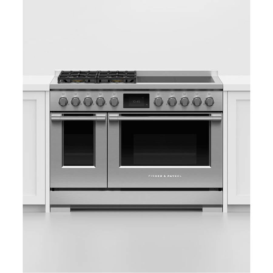 48' Range, 4 Zone Induction with SmartZone & 4 Burner Gas, Self-cleaning, LPG