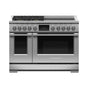 Fisher & Paykel - 48' Range, 4 Zone Induction with SmartZone & 4 Burner Gas, Self-cleaning, LPG - Stainless Steel