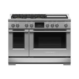 Fisher & Paykel - 48' Range, 5 Burners with Griddle, Self-cleaning, LPG - Stainless Steel