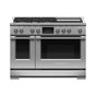 Fisher & Paykel - 48' Range, 5 Burners with Griddle, Self-cleaning, LPG - Stainless Steel