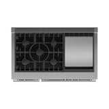 48' Range, 5 Burners with Griddle, Self-cleaning, LPG