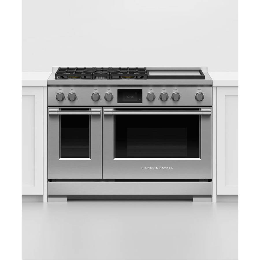48' Range, 5 Burners with Griddle, Self-cleaning, Natural Gas