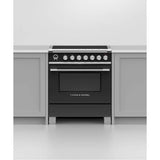30'' Range, 4 Zones, Self-cleaning, Black