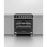 30'' Range, 4 Zones, Self-cleaning, Black