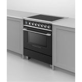 30'' Range, 4 Zones, Self-cleaning, Black