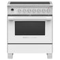 Fisher & Paykel - 30'' Range, 4 Zones, Self-cleaning, White - White