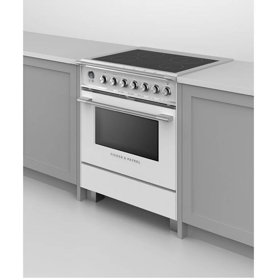 30'' Range, 4 Zones, Self-cleaning, White