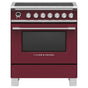 Fisher & Paykel - 30'' Range, 4 Zones, Self-cleaning, Red - Red