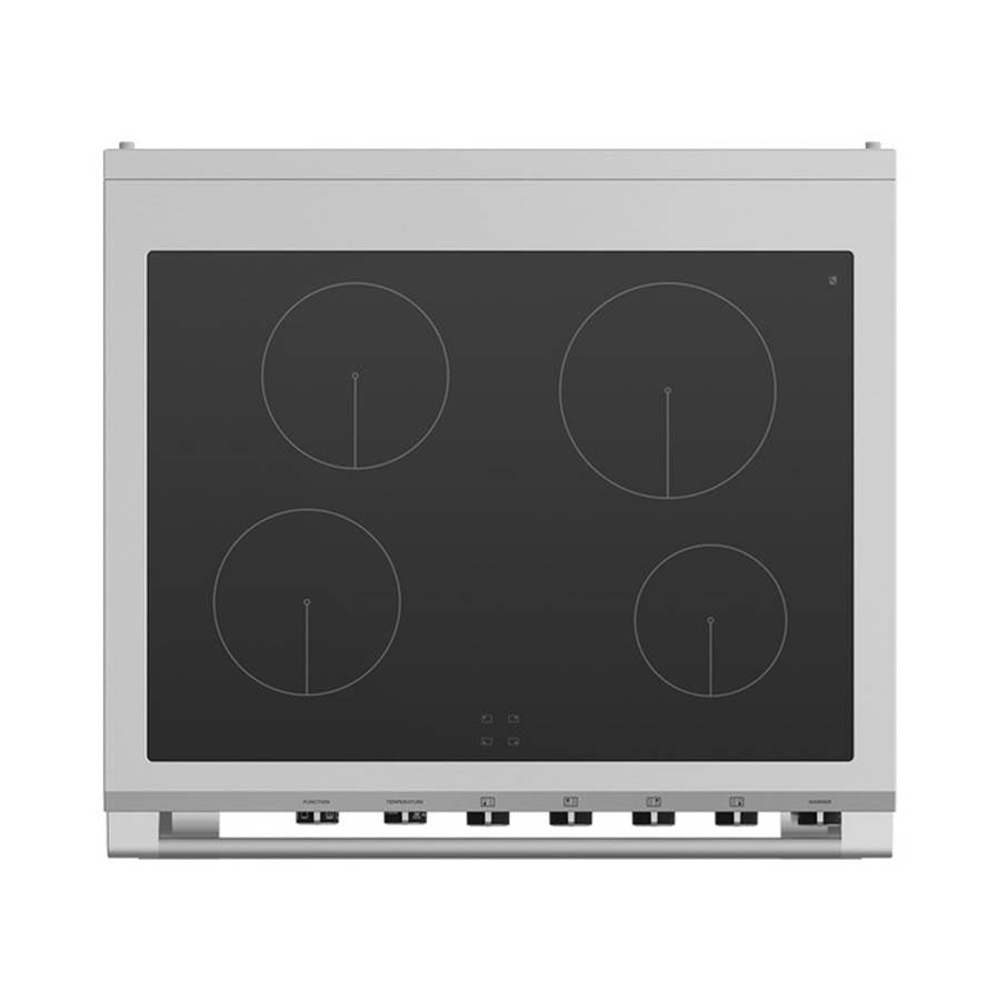 30'' Range, 4 Zones, Self-cleaning, Red
