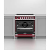30'' Range, 4 Zones, Self-cleaning, Red
