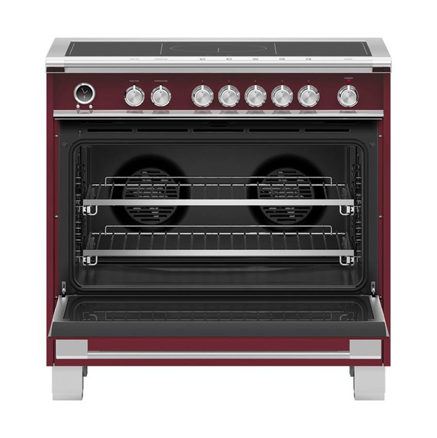 36'' Range, 5 Zones with SmartZone, Self-cleaning, Red