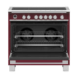 36'' Range, 5 Zones with SmartZone, Self-cleaning, Red