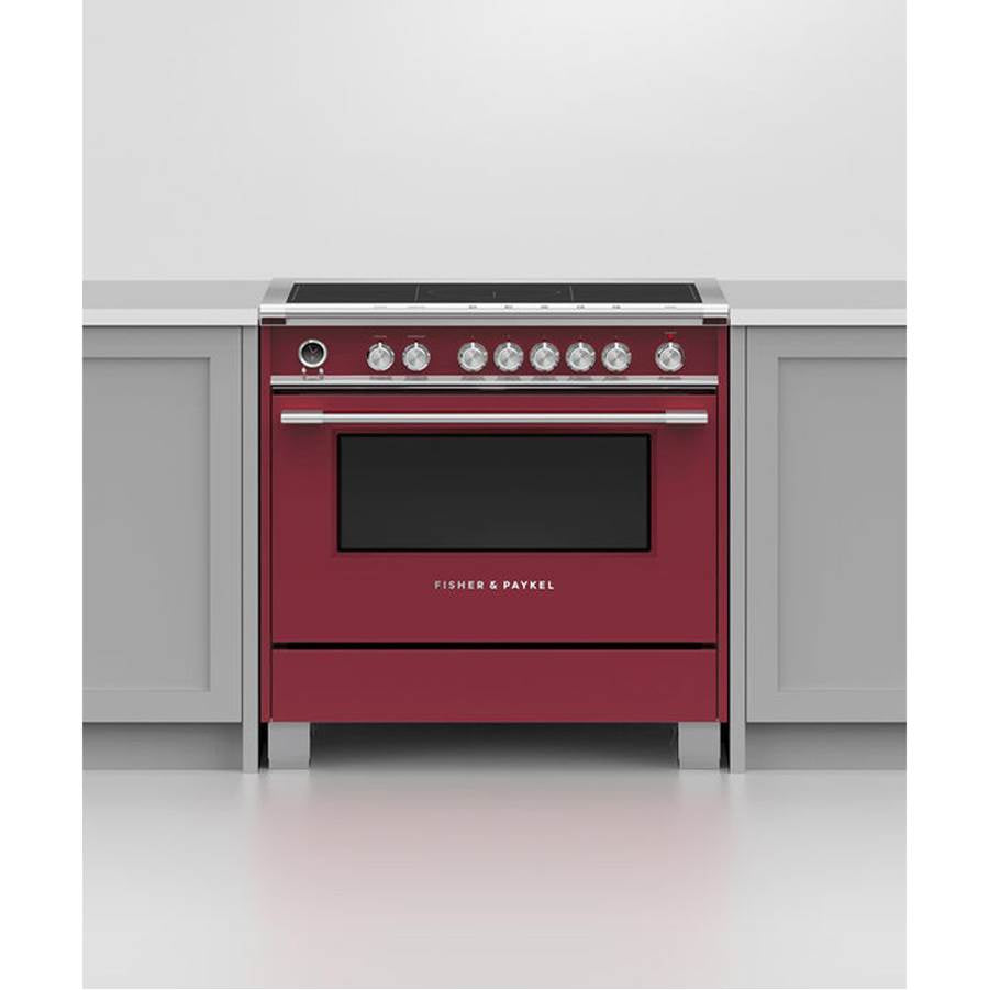 36'' Range, 5 Zones with SmartZone, Self-cleaning, Red