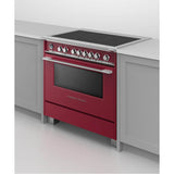 36'' Range, 5 Zones with SmartZone, Self-cleaning, Red