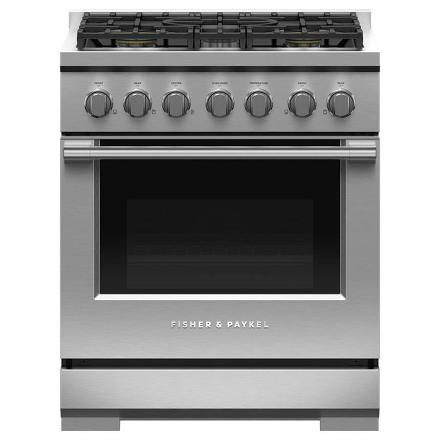 Fisher & Paykel - 30'' Range, 5 Burners, Natural Gas
