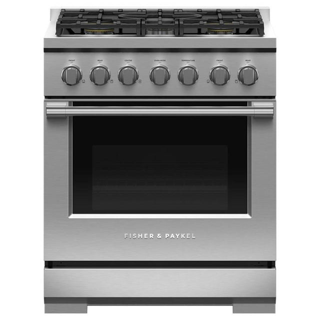 Fisher & Paykel - 30'' Range, 5 Burners, Natural Gas