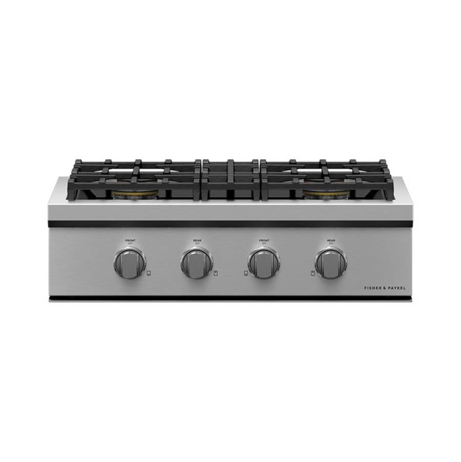 Fisher & Paykel - 30'' Rangetop, 4 Burners, Natural Gas